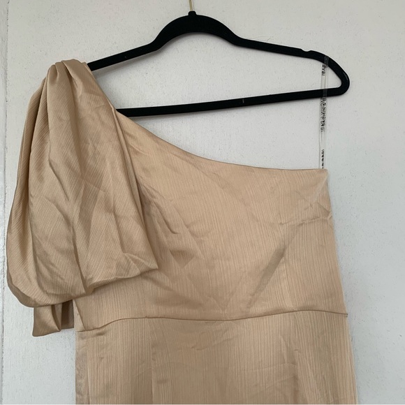 SACHIN & BABI Chelsea Bow Gown Champagne size 8 NWT - Picture 7 of 14